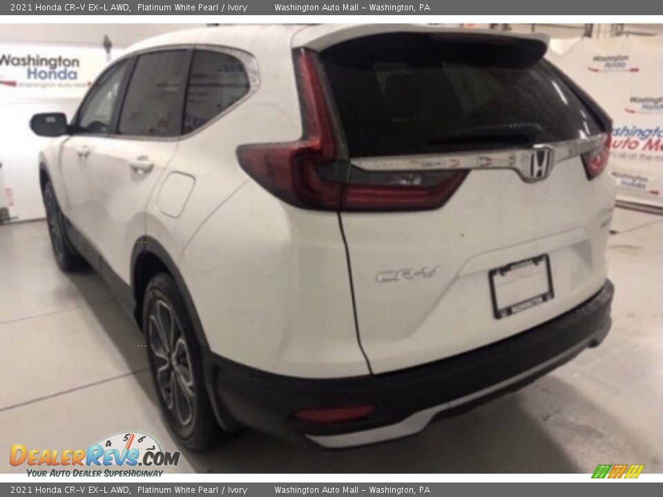 2021 Honda CR-V EX-L AWD Platinum White Pearl / Ivory Photo #4