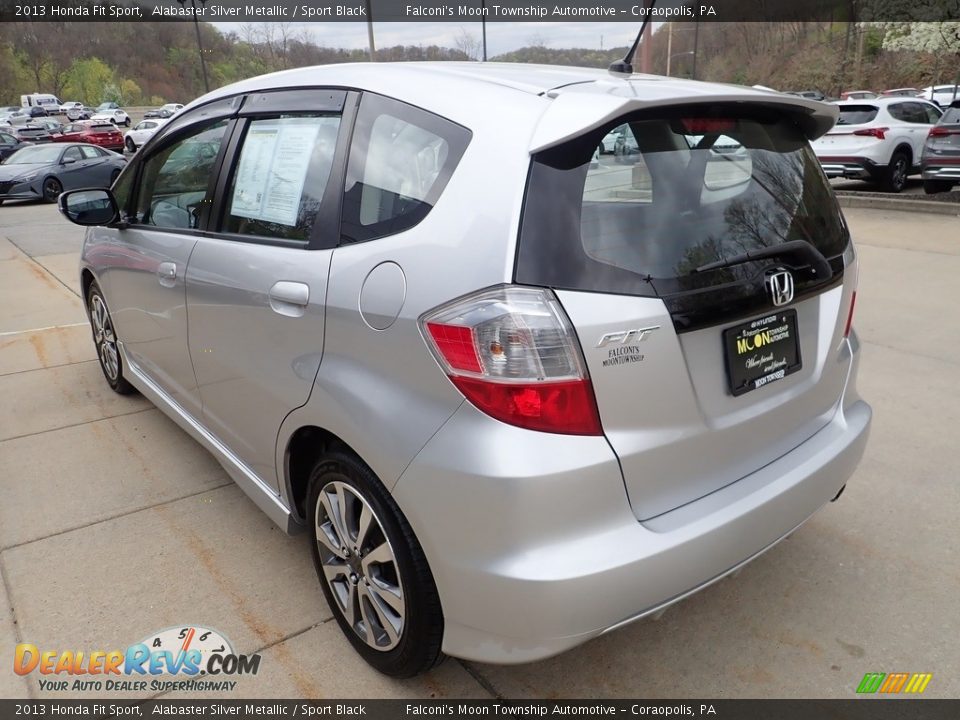 2013 Honda Fit Sport Alabaster Silver Metallic / Sport Black Photo #5