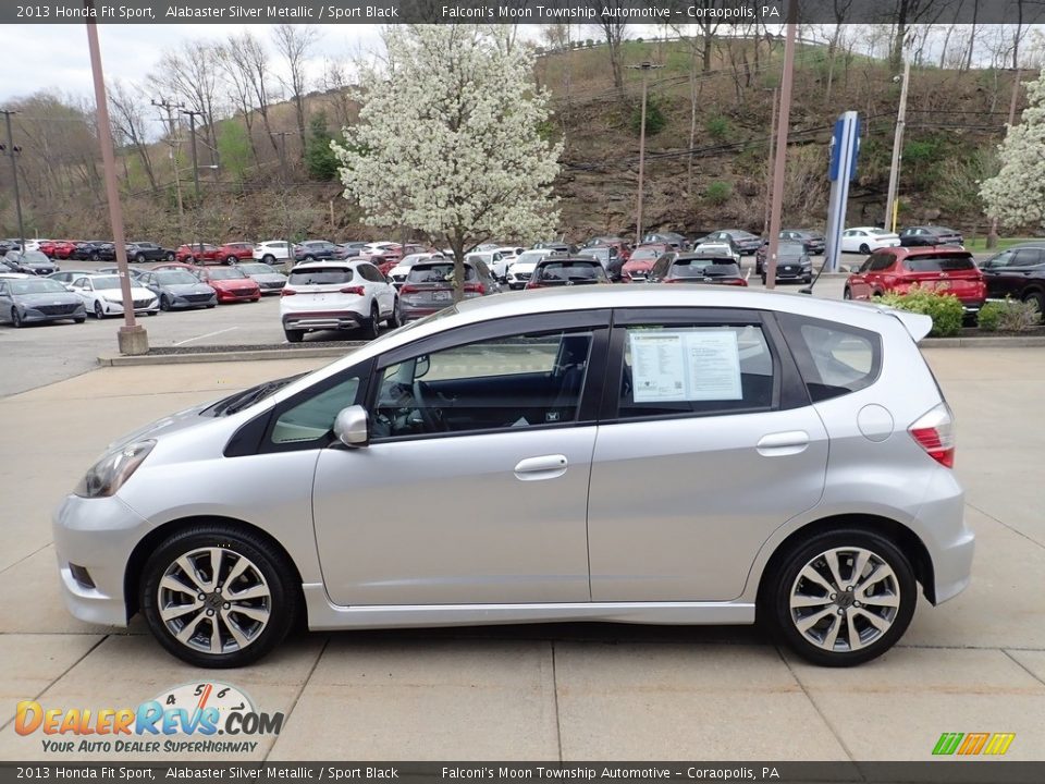 2013 Honda Fit Sport Alabaster Silver Metallic / Sport Black Photo #6