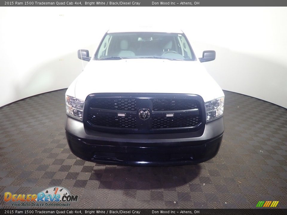 2015 Ram 1500 Tradesman Quad Cab 4x4 Bright White / Black/Diesel Gray Photo #4