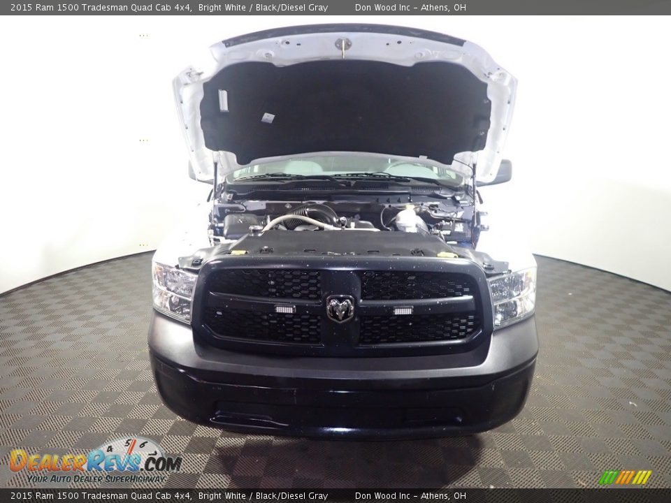 2015 Ram 1500 Tradesman Quad Cab 4x4 Bright White / Black/Diesel Gray Photo #5