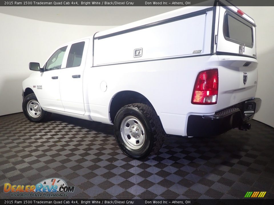 2015 Ram 1500 Tradesman Quad Cab 4x4 Bright White / Black/Diesel Gray Photo #10