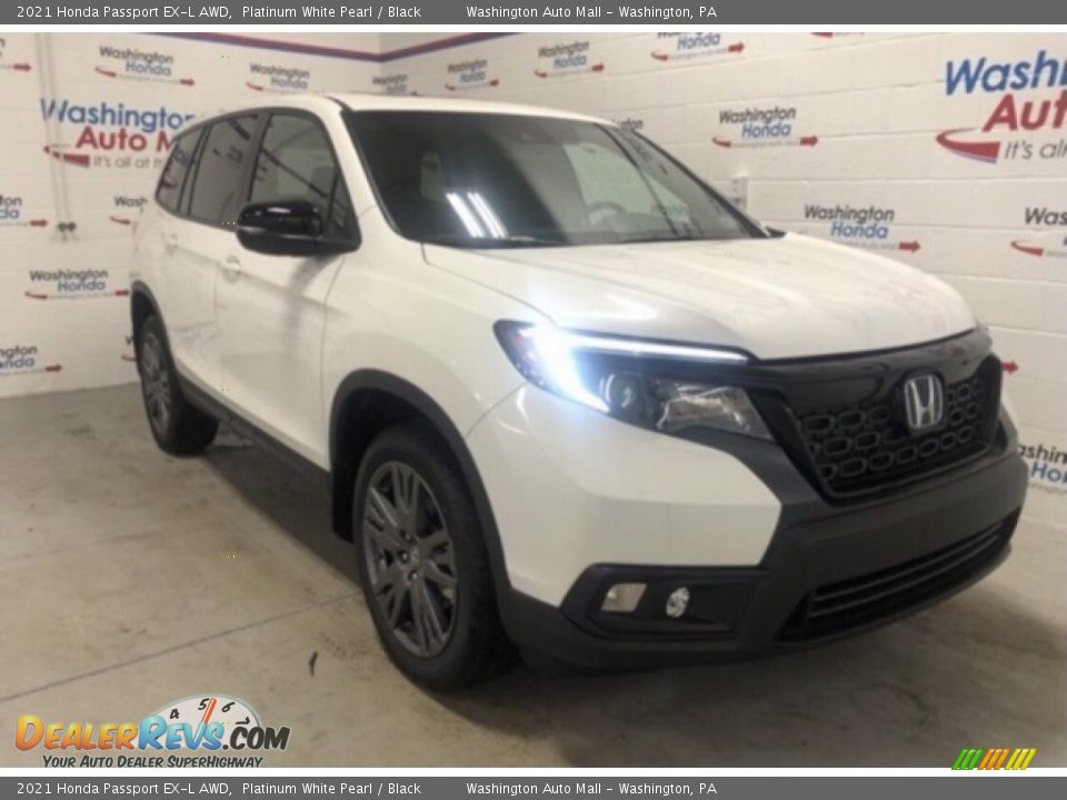 2021 Honda Passport EX-L AWD Platinum White Pearl / Black Photo #2