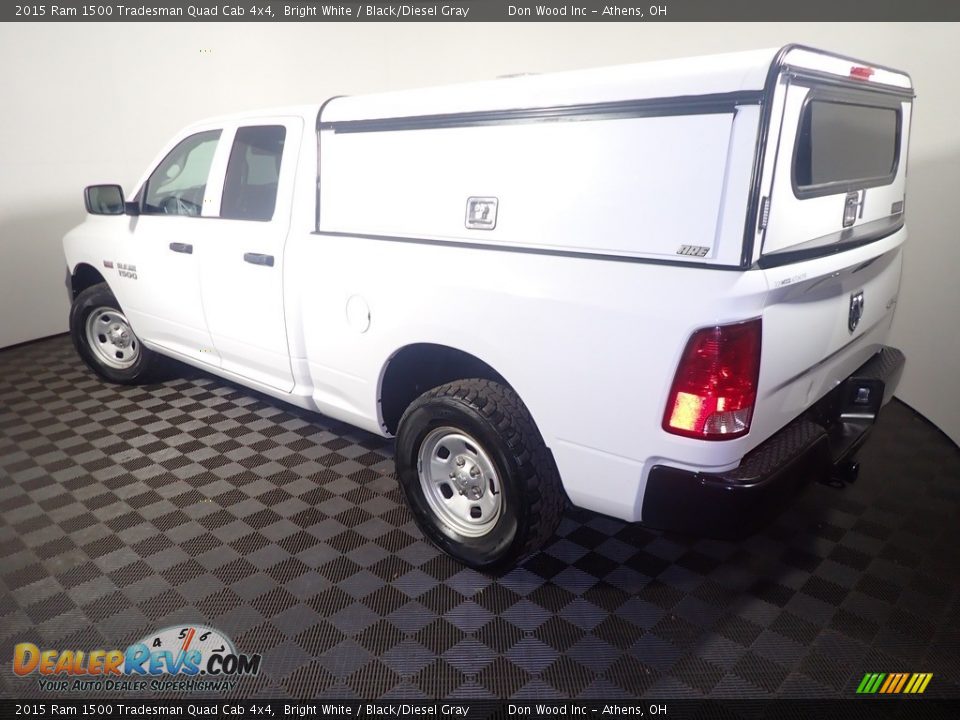 2015 Ram 1500 Tradesman Quad Cab 4x4 Bright White / Black/Diesel Gray Photo #11