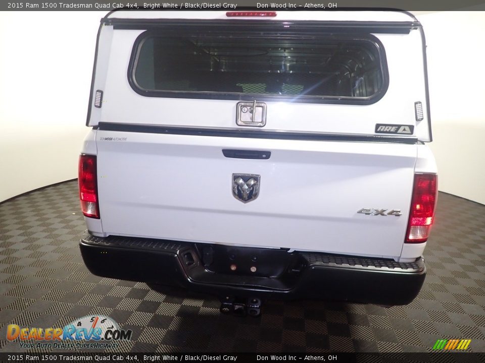 2015 Ram 1500 Tradesman Quad Cab 4x4 Bright White / Black/Diesel Gray Photo #12