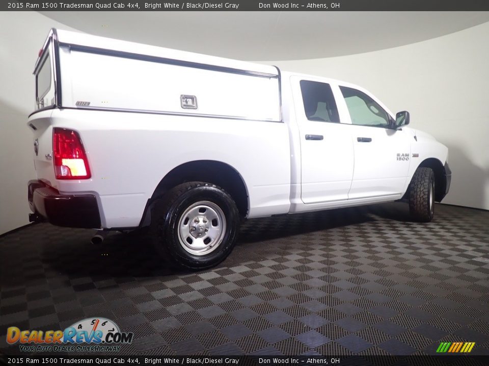 2015 Ram 1500 Tradesman Quad Cab 4x4 Bright White / Black/Diesel Gray Photo #14