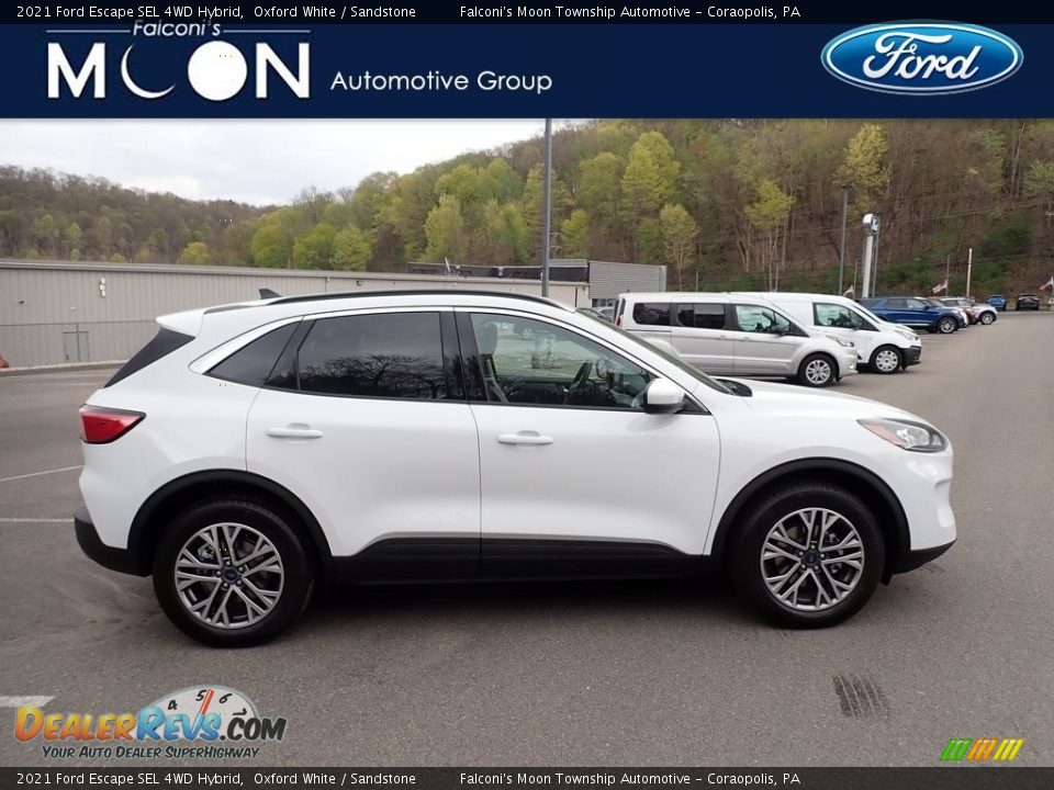 2021 Ford Escape SEL 4WD Hybrid Oxford White / Sandstone Photo #1