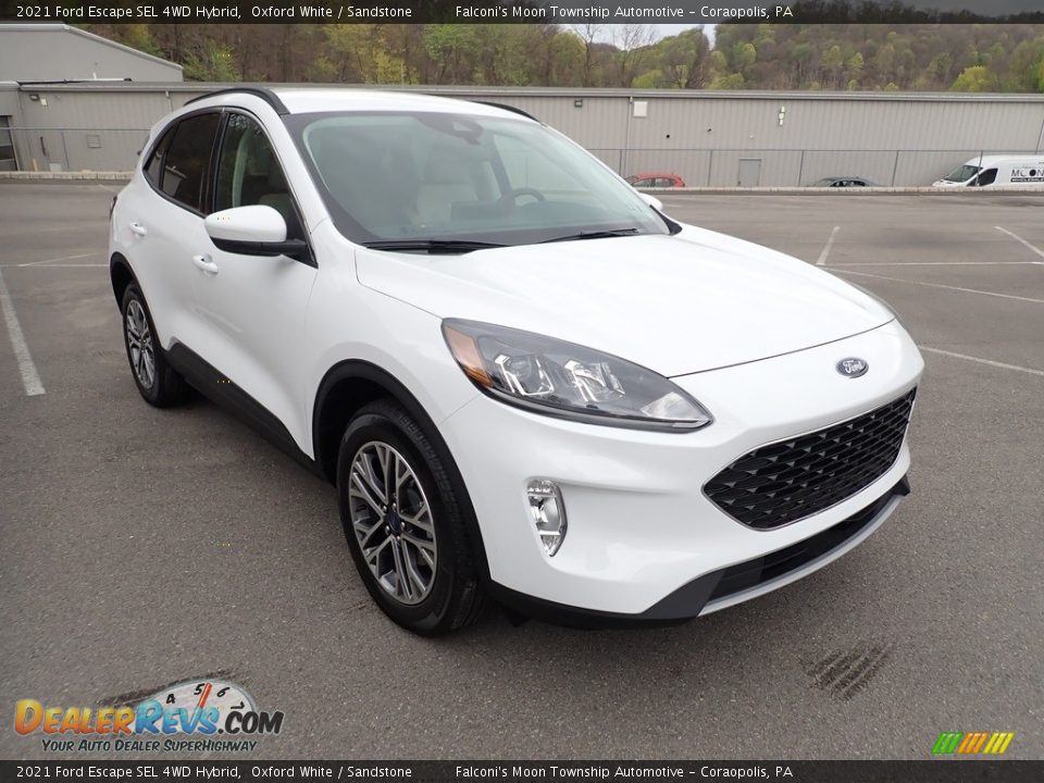 2021 Ford Escape SEL 4WD Hybrid Oxford White / Sandstone Photo #3