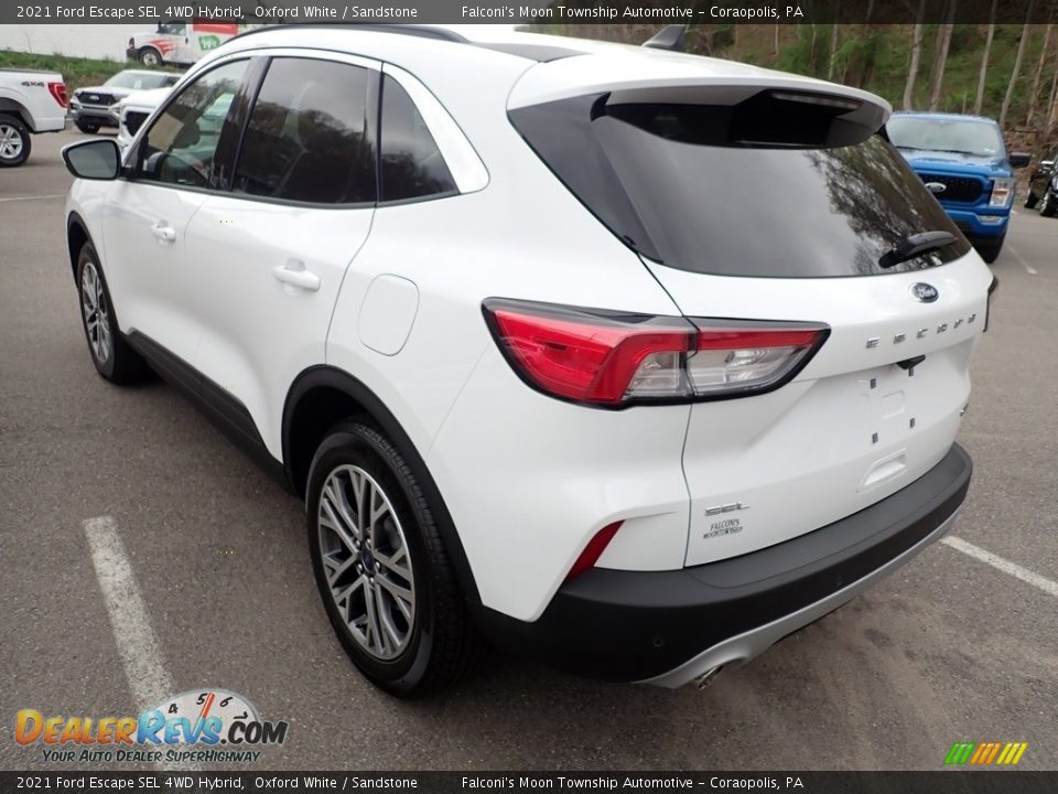 2021 Ford Escape SEL 4WD Hybrid Oxford White / Sandstone Photo #6