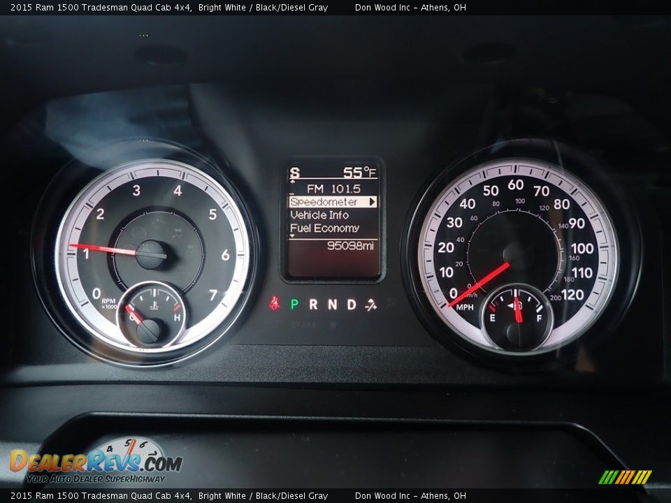 2015 Ram 1500 Tradesman Quad Cab 4x4 Bright White / Black/Diesel Gray Photo #26