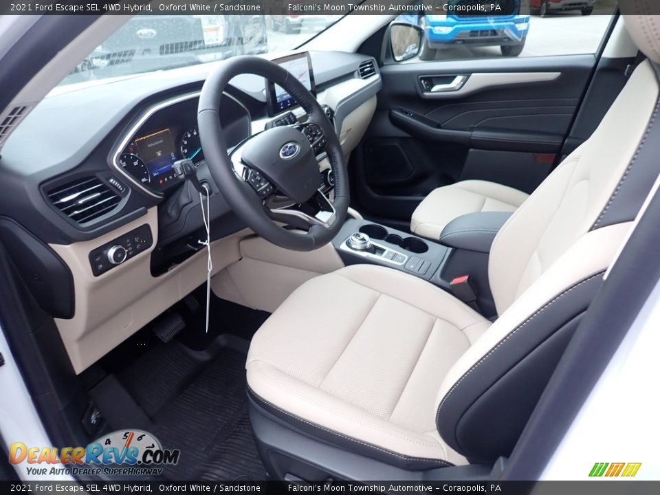 2021 Ford Escape SEL 4WD Hybrid Oxford White / Sandstone Photo #10