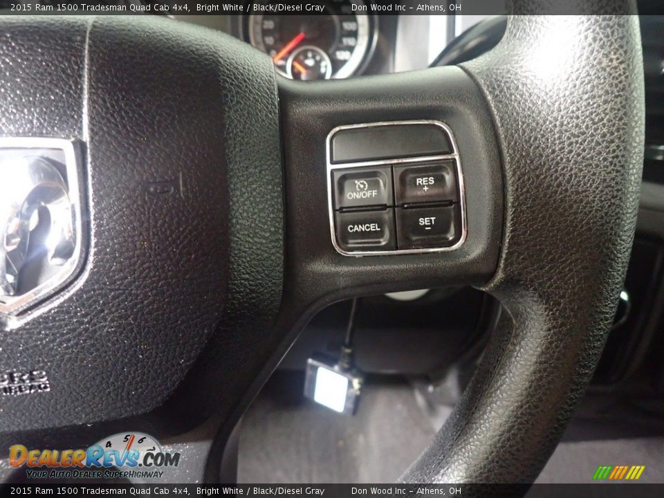 2015 Ram 1500 Tradesman Quad Cab 4x4 Bright White / Black/Diesel Gray Photo #28