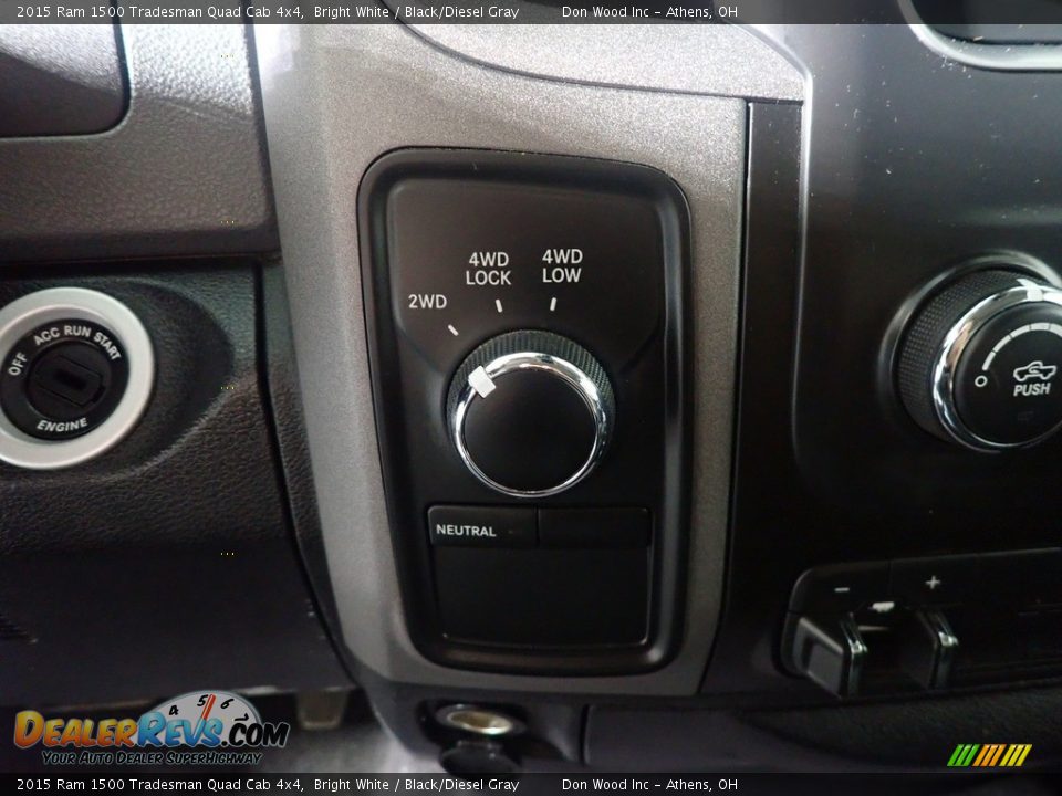 2015 Ram 1500 Tradesman Quad Cab 4x4 Bright White / Black/Diesel Gray Photo #30