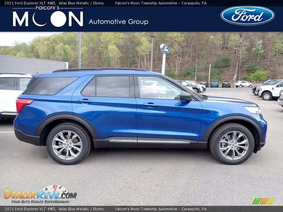 2021 Ford Explorer XLT 4WD Atlas Blue Metallic / Ebony Photo #1