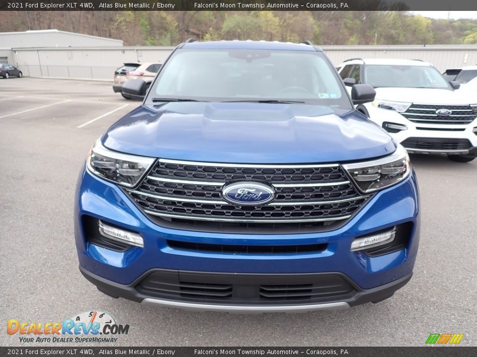2021 Ford Explorer XLT 4WD Atlas Blue Metallic / Ebony Photo #4