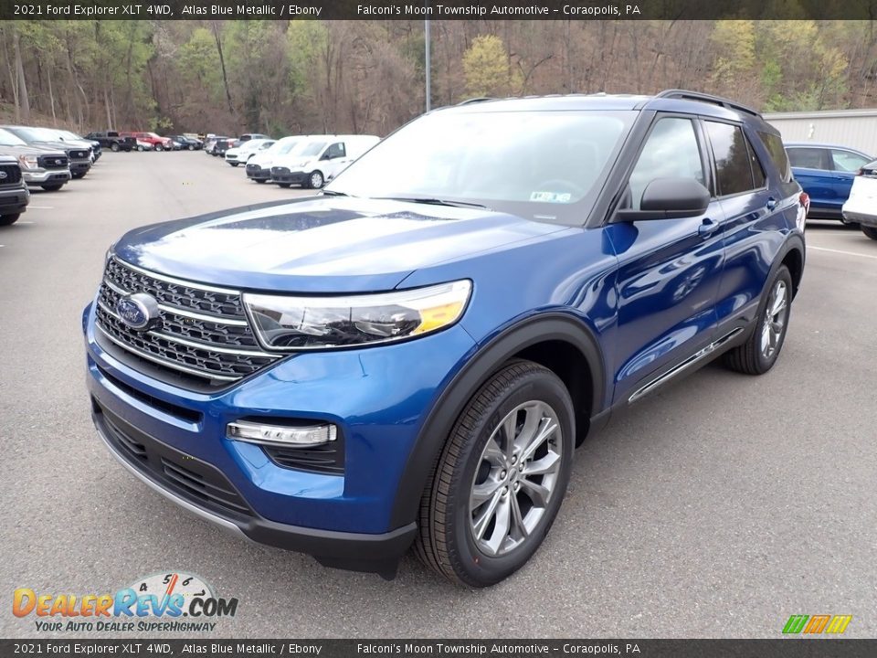 2021 Ford Explorer XLT 4WD Atlas Blue Metallic / Ebony Photo #5