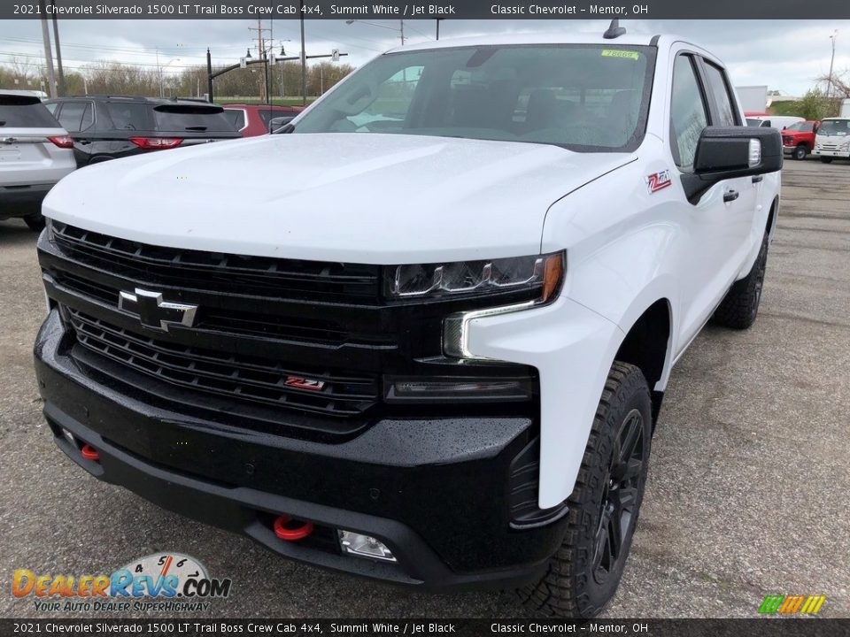 2021 Chevrolet Silverado 1500 LT Trail Boss Crew Cab 4x4 Summit White / Jet Black Photo #1