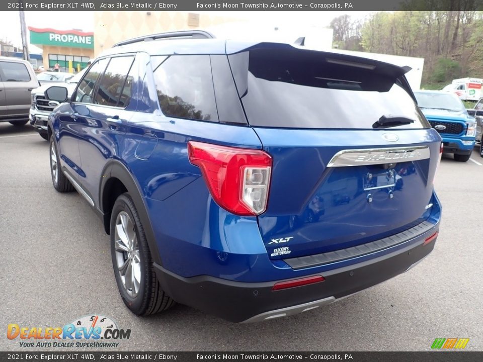 2021 Ford Explorer XLT 4WD Atlas Blue Metallic / Ebony Photo #6