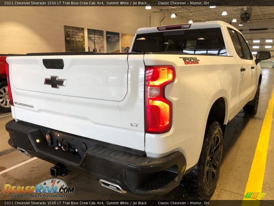 2021 Chevrolet Silverado 1500 LT Trail Boss Crew Cab 4x4 Summit White / Jet Black Photo #3