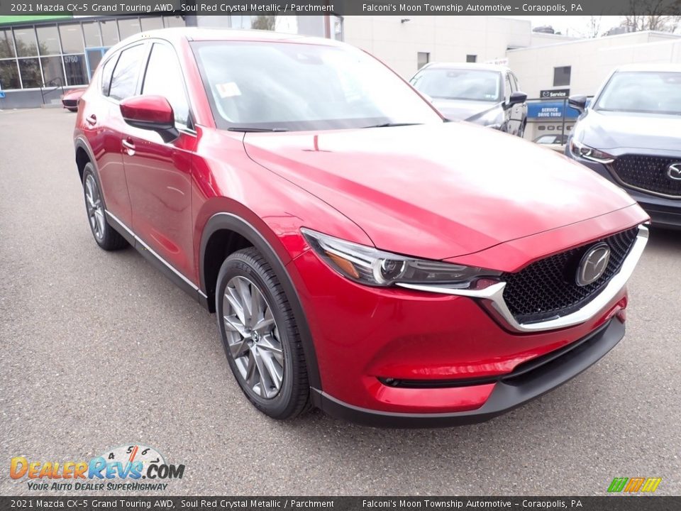 2021 Mazda CX-5 Grand Touring AWD Soul Red Crystal Metallic / Parchment Photo #3