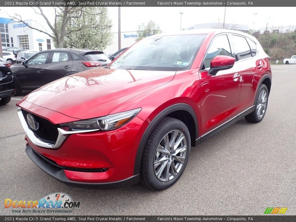 2021 Mazda CX-5 Grand Touring AWD Soul Red Crystal Metallic / Parchment Photo #5