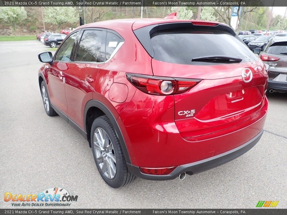 2021 Mazda CX-5 Grand Touring AWD Soul Red Crystal Metallic / Parchment Photo #6