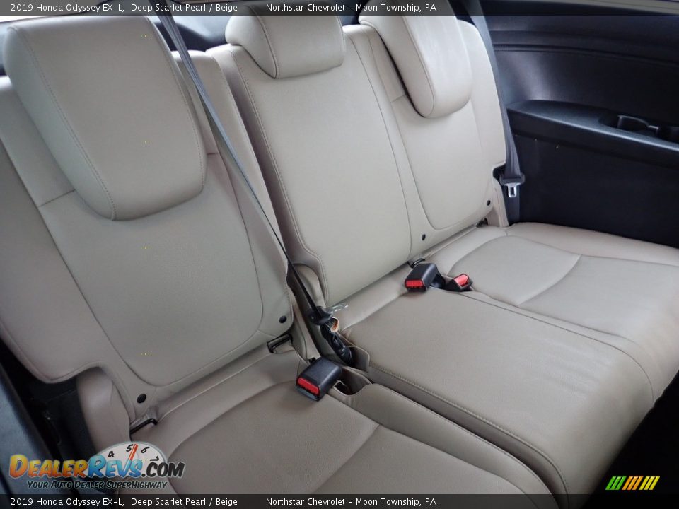 2019 Honda Odyssey EX-L Deep Scarlet Pearl / Beige Photo #19