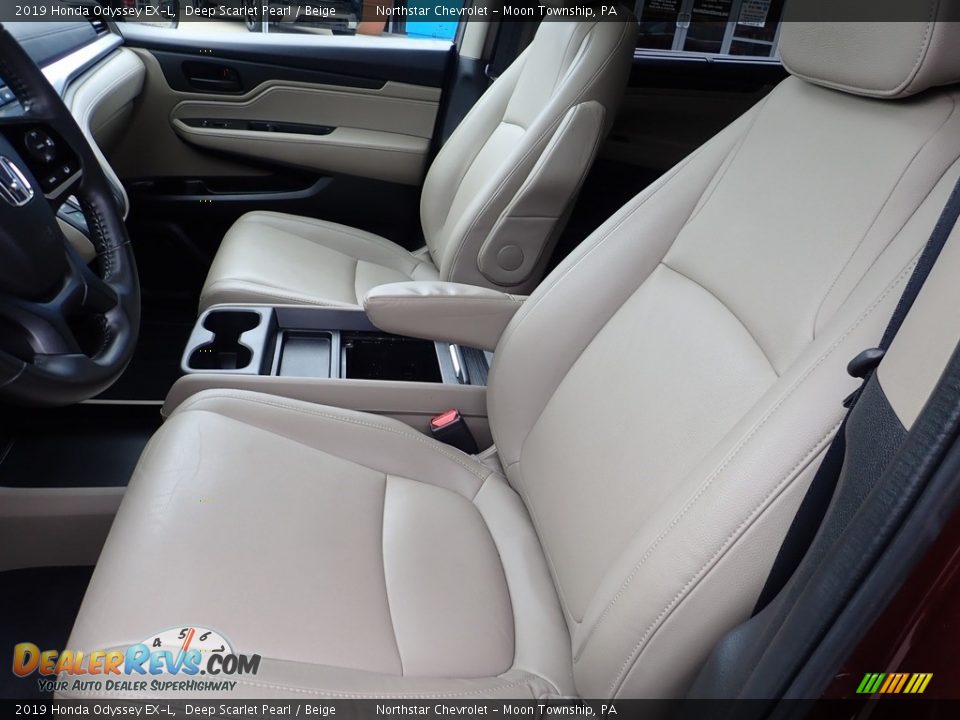 2019 Honda Odyssey EX-L Deep Scarlet Pearl / Beige Photo #20