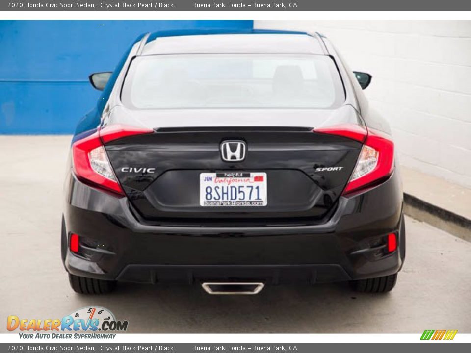 2020 Honda Civic Sport Sedan Crystal Black Pearl / Black Photo #9