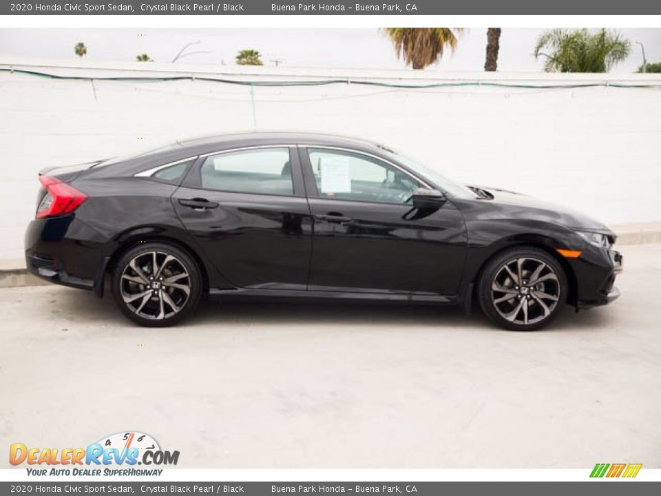 2020 Honda Civic Sport Sedan Crystal Black Pearl / Black Photo #12