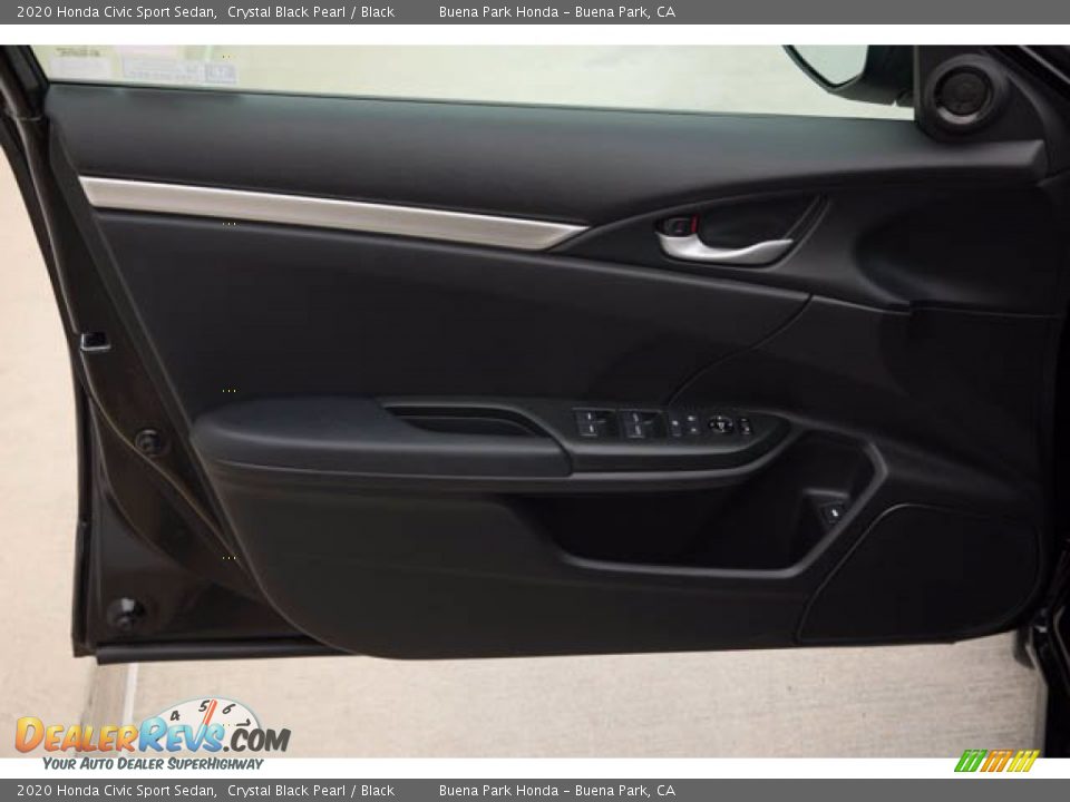 2020 Honda Civic Sport Sedan Crystal Black Pearl / Black Photo #28