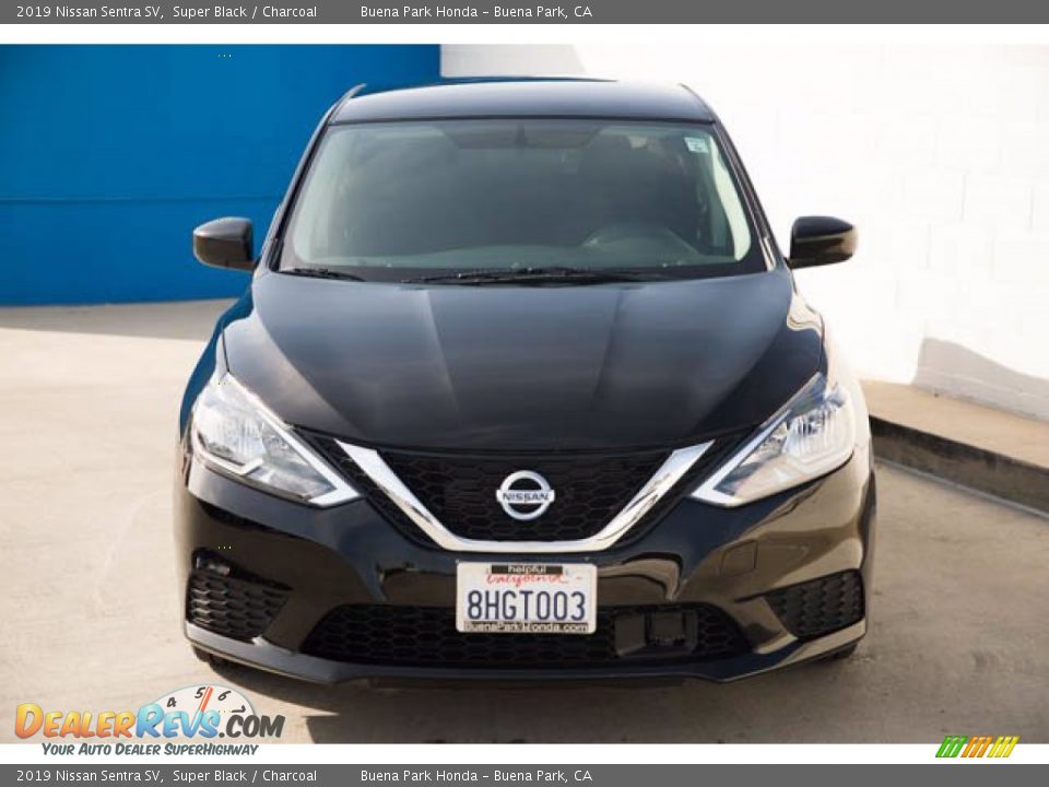 2019 Nissan Sentra SV Super Black / Charcoal Photo #7