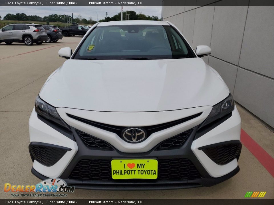 2021 Toyota Camry SE Super White / Black Photo #9