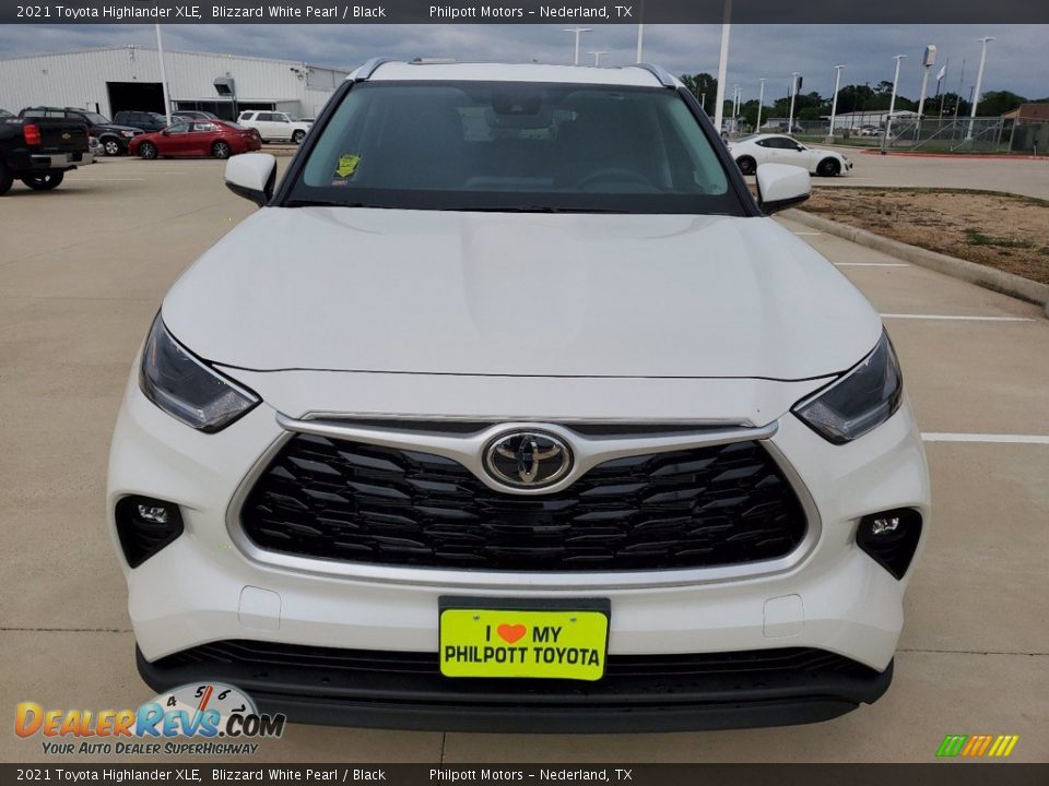 2021 Toyota Highlander XLE Blizzard White Pearl / Black Photo #9
