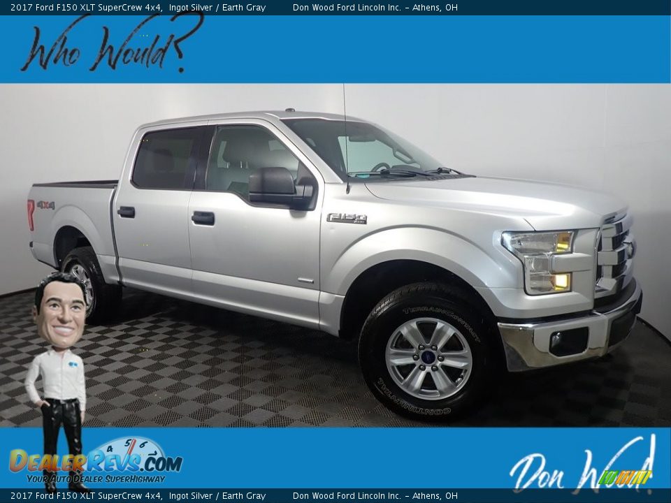 2017 Ford F150 XLT SuperCrew 4x4 Ingot Silver / Earth Gray Photo #1