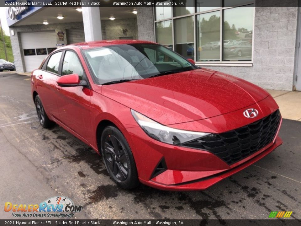 2021 Hyundai Elantra SEL Scarlet Red Pearl / Black Photo #1