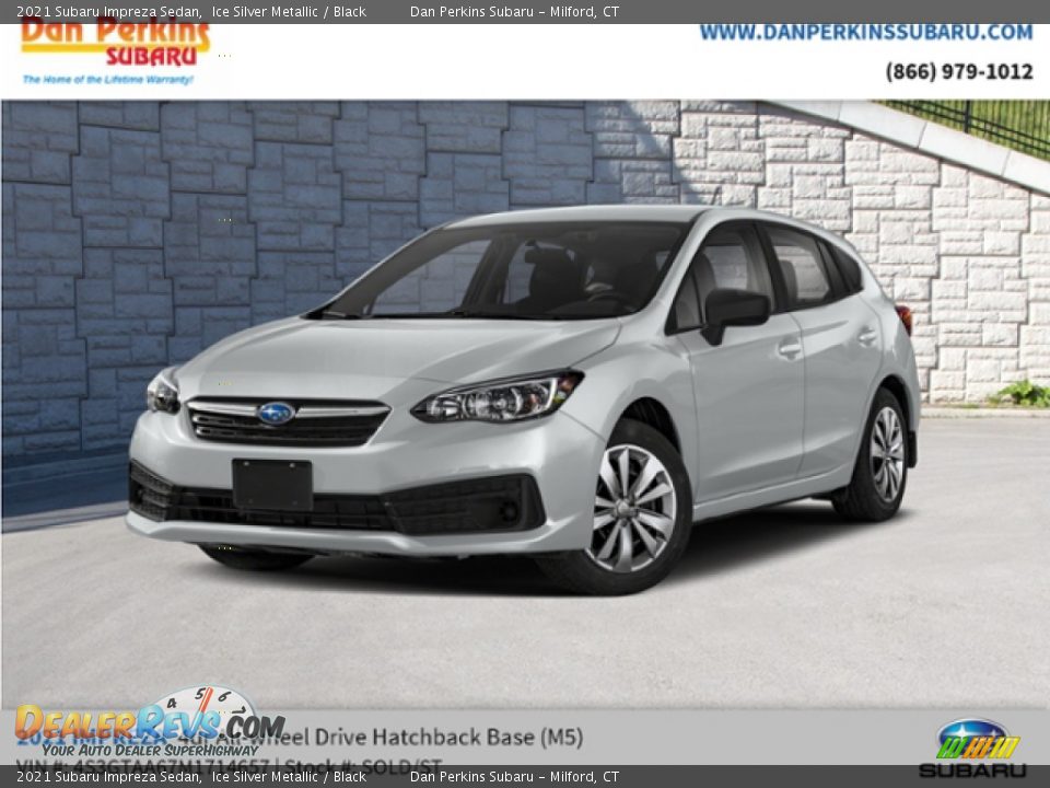 2021 Subaru Impreza Sedan Ice Silver Metallic / Black Photo #1