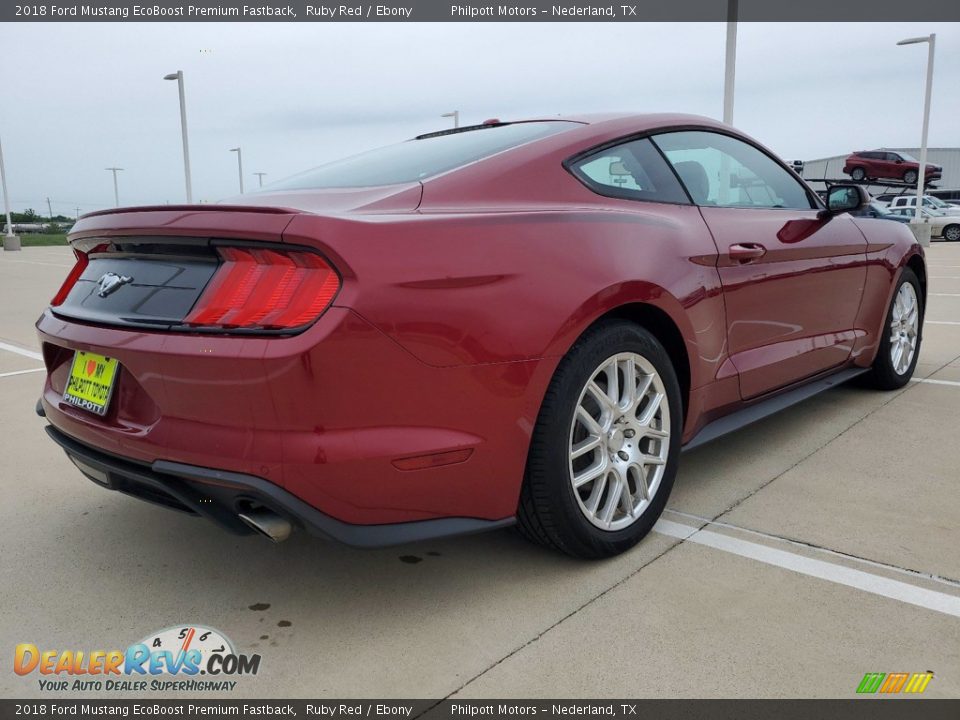 2018 Ford Mustang EcoBoost Premium Fastback Ruby Red / Ebony Photo #3