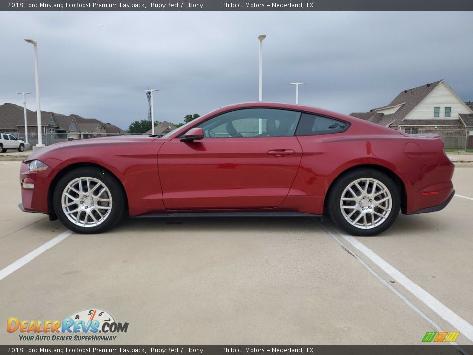 2018 Ford Mustang EcoBoost Premium Fastback Ruby Red / Ebony Photo #5