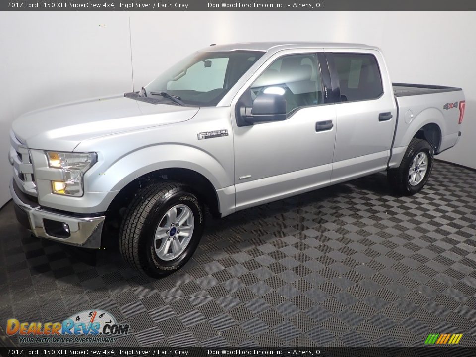 2017 Ford F150 XLT SuperCrew 4x4 Ingot Silver / Earth Gray Photo #8