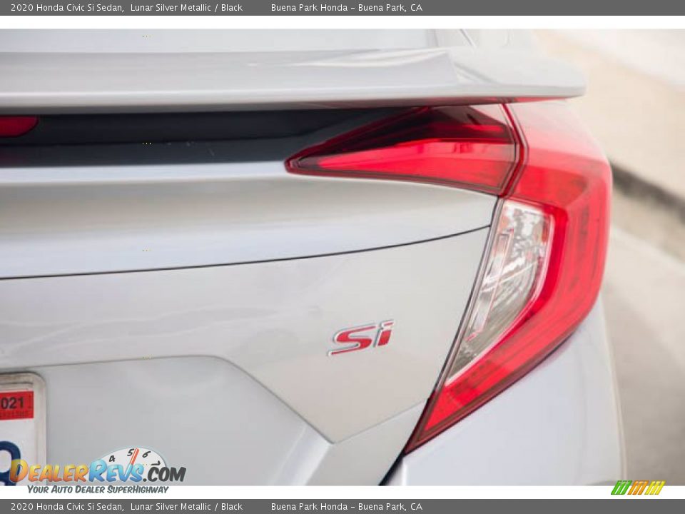 2020 Honda Civic Si Sedan Lunar Silver Metallic / Black Photo #11