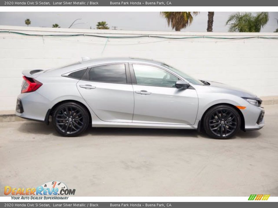 2020 Honda Civic Si Sedan Lunar Silver Metallic / Black Photo #12