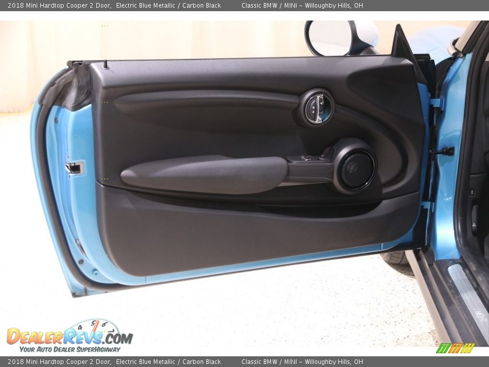2018 Mini Hardtop Cooper 2 Door Electric Blue Metallic / Carbon Black Photo #4