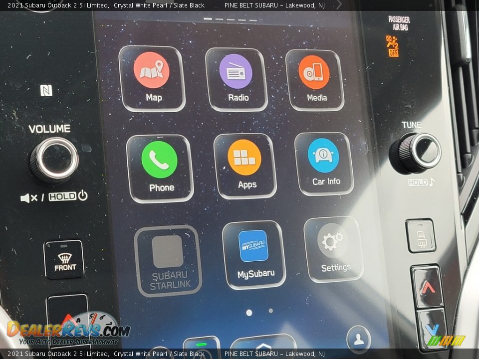 2021 Subaru Outback 2.5i Limited Crystal White Pearl / Slate Black Photo #7