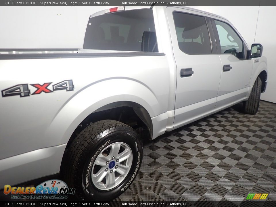 2017 Ford F150 XLT SuperCrew 4x4 Ingot Silver / Earth Gray Photo #17