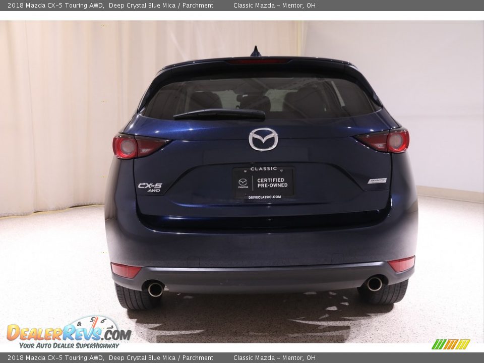2018 Mazda CX-5 Touring AWD Deep Crystal Blue Mica / Parchment Photo #16