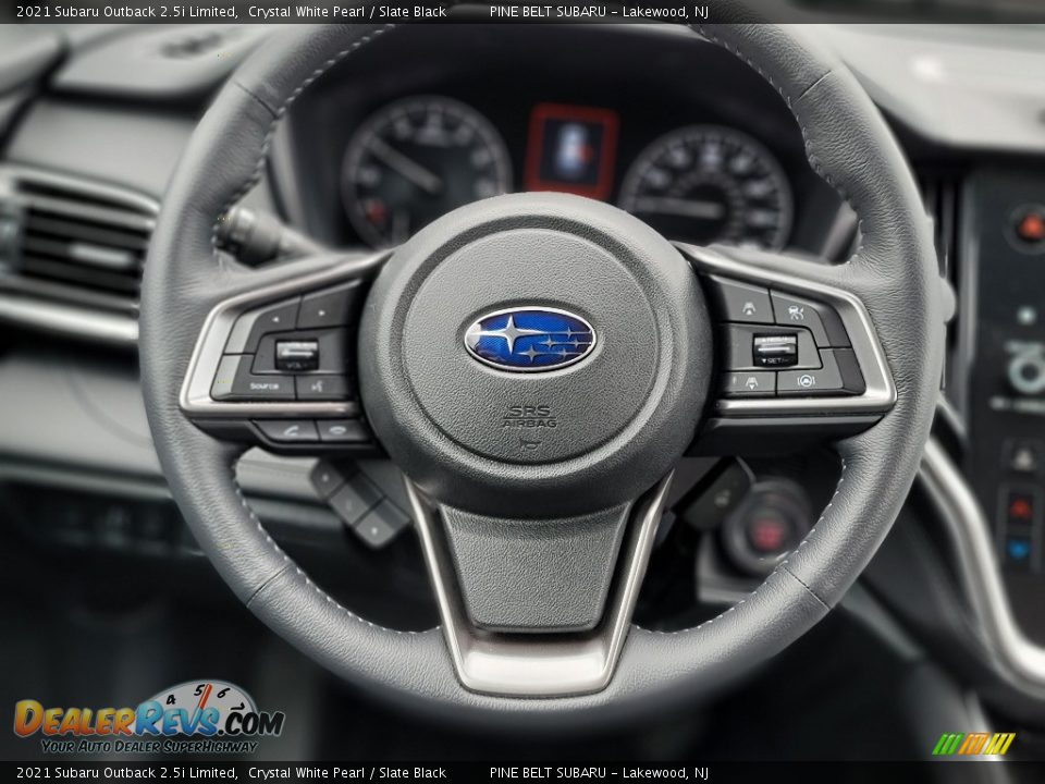 2021 Subaru Outback 2.5i Limited Crystal White Pearl / Slate Black Photo #13