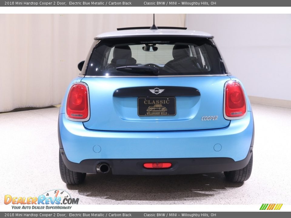 2018 Mini Hardtop Cooper 2 Door Electric Blue Metallic / Carbon Black Photo #18