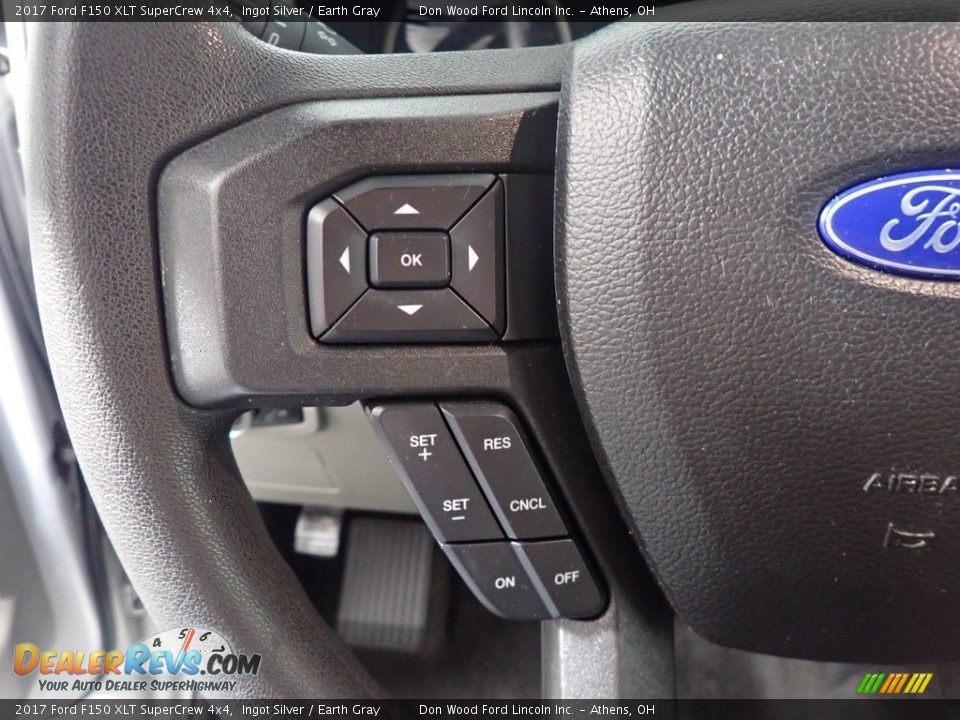 2017 Ford F150 XLT SuperCrew 4x4 Ingot Silver / Earth Gray Photo #28