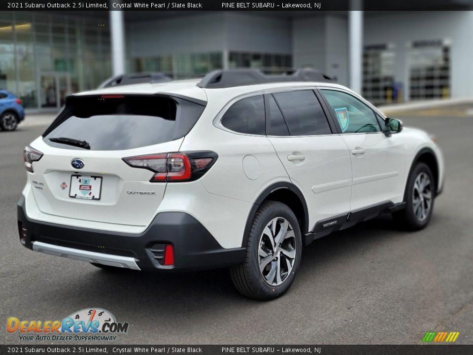 2021 Subaru Outback 2.5i Limited Crystal White Pearl / Slate Black Photo #21